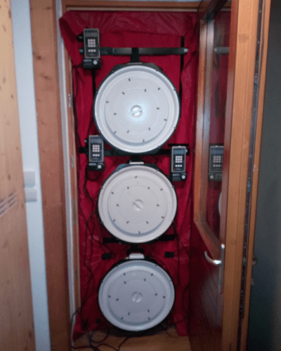 Ukázka průběhu blower door testu