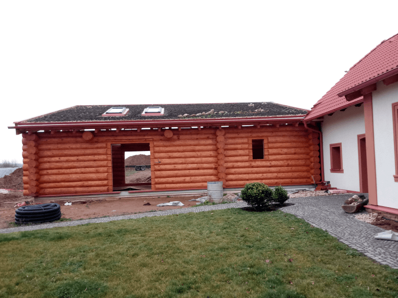 Ukázka realizace zelené střechy v Dražičkách