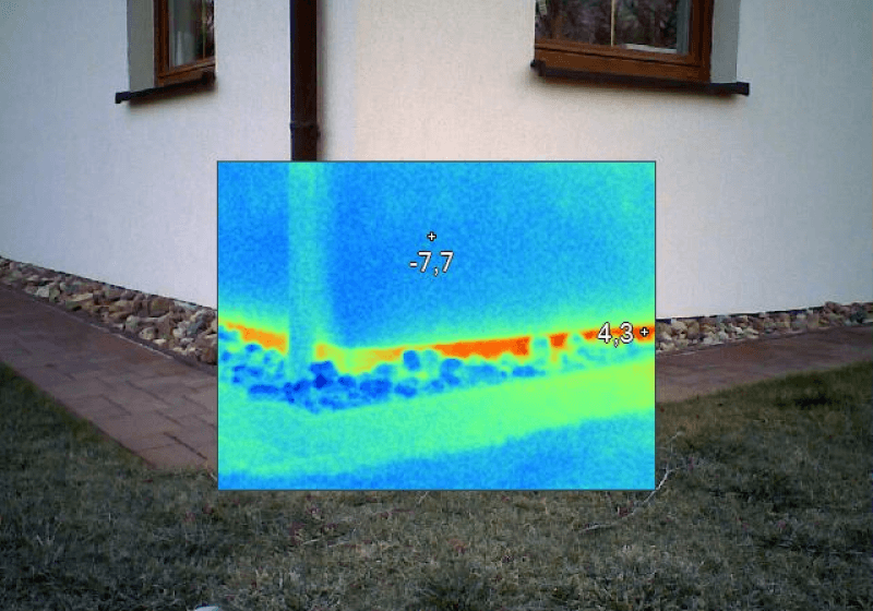 Ukázka výsledků měření termovizí