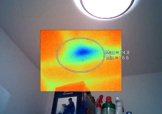Ukázka výsledků měření termovizí