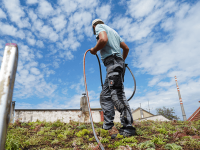 Showcase of our skilled workers on the roof