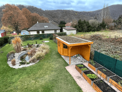 Showcase of green roof realization in Vrané nad Vltavou