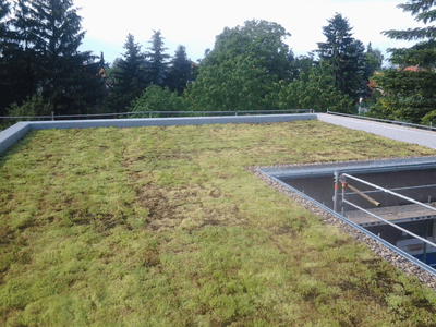 Showcase of green roof realization in Slivenec