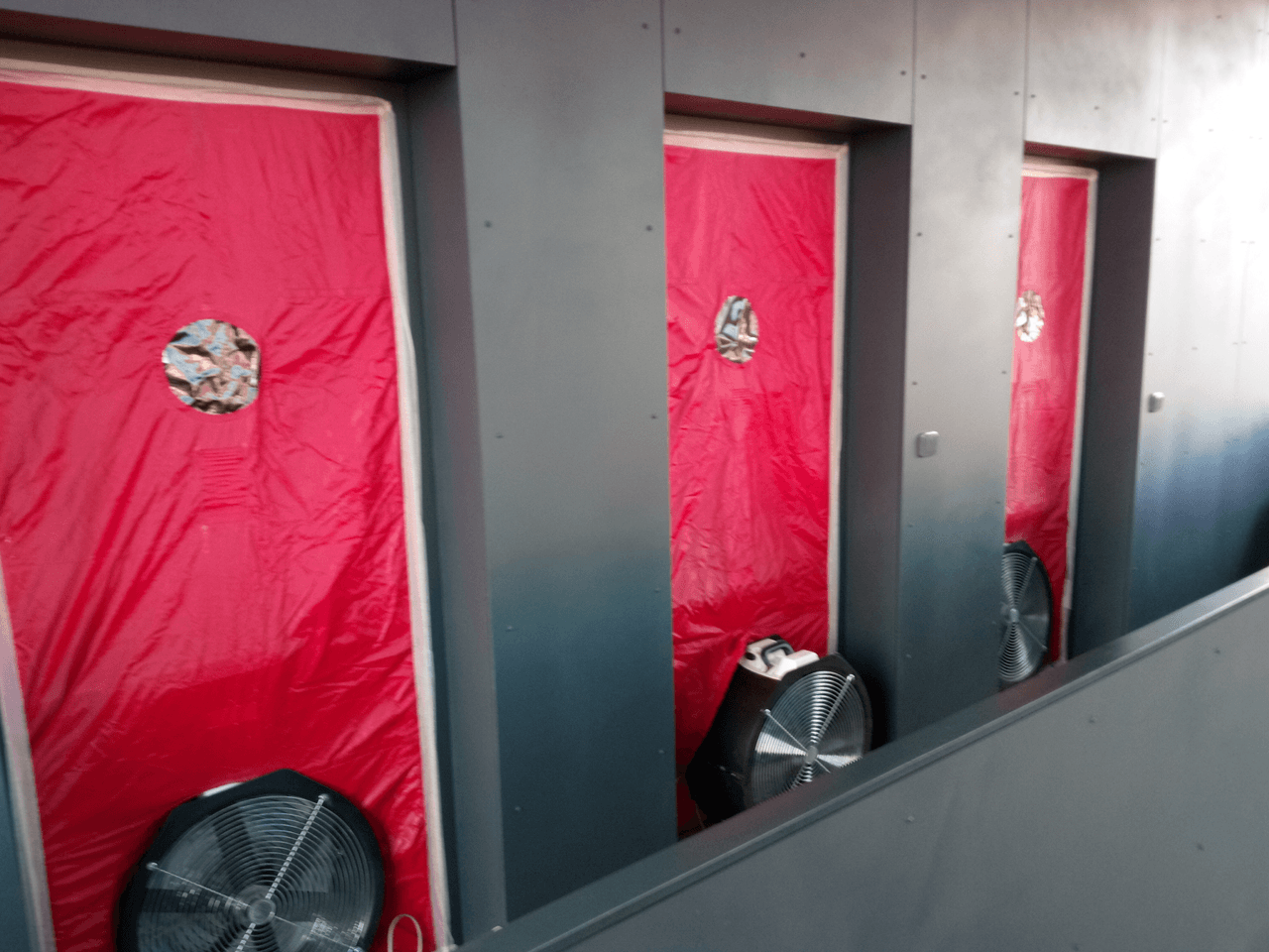 Ukázka měření blower door testu