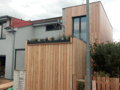 Ukázka realizace zelené střechy v Zeleneči